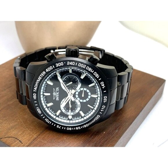 Invicta Men's Watch 21815 Speedway Quartz Black White Dial Stainless Steel 48mm - Picture 9 of 15